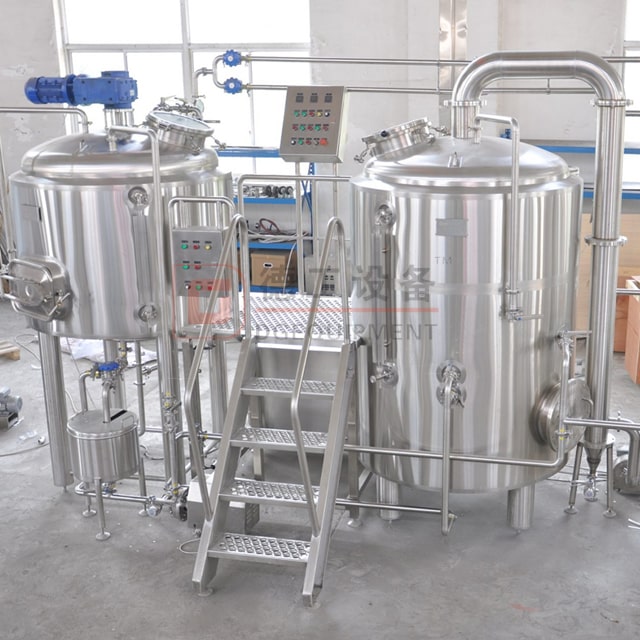 500L Compleet geautomatiseerd ambachtelijk bierbrouwsysteem Drie potten bier kookapparatuur met PED-certificering